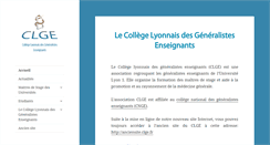 Desktop Screenshot of clge.fr