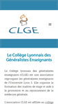 Mobile Screenshot of clge.fr