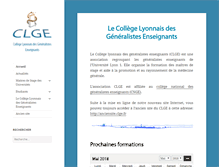 Tablet Screenshot of clge.fr
